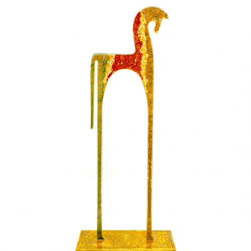 Etruscan horse - multicolor sculpture