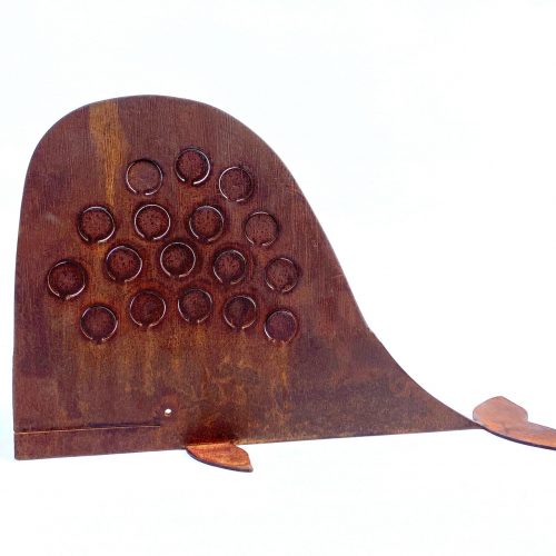 Whale - rusted iron