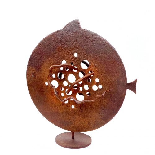 Rusted iron fish